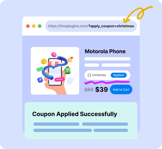 Auto-apply URL coupon example