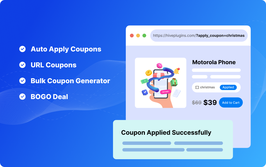EasyCoupon applying a coupon automatically