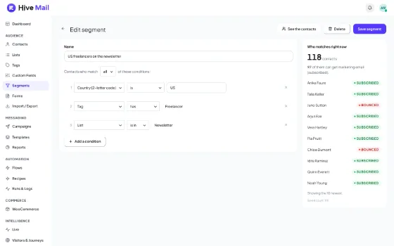Segment builder