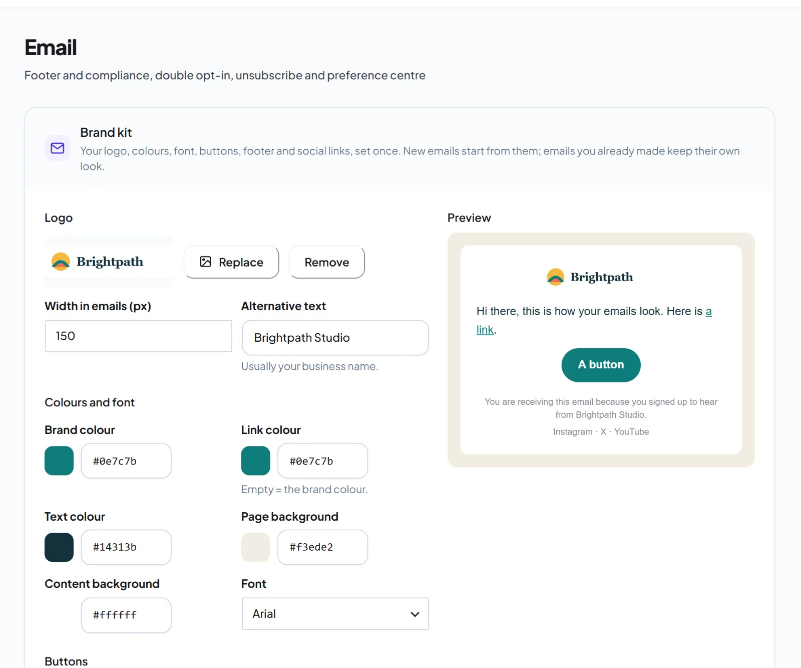 The HiveMail admin