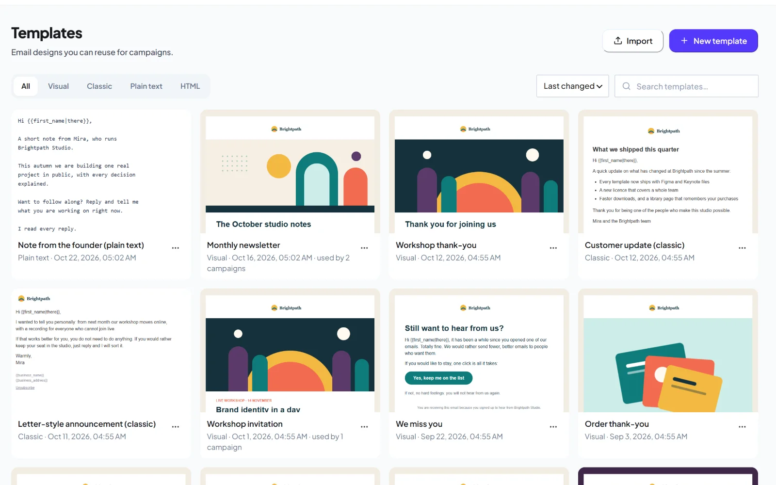 The HiveMail template library